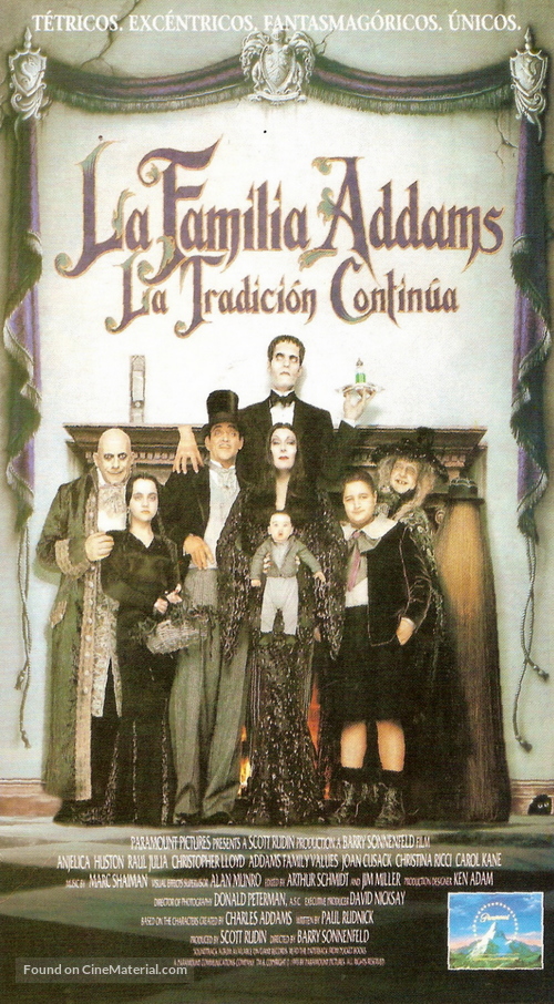 Addams Family Values - Spanish VHS movie cover