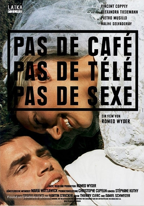Pas de caf&eacute;, pas de t&eacute;l&eacute;, pas de sexe - German Movie Poster