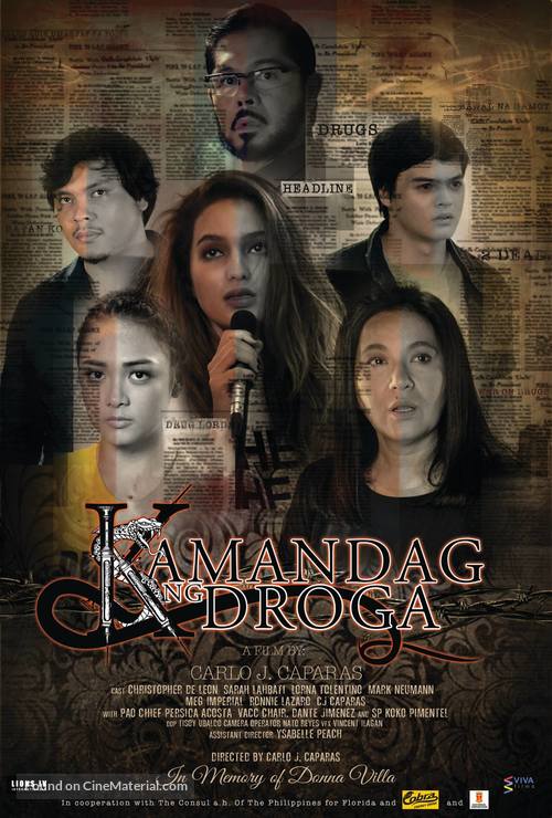 Kamandag ng droga - Philippine Movie Poster