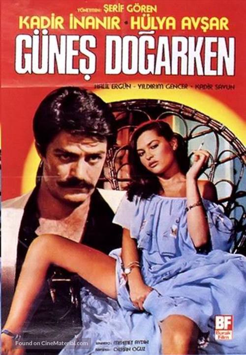 G&uuml;nes dogarken - Turkish Movie Poster