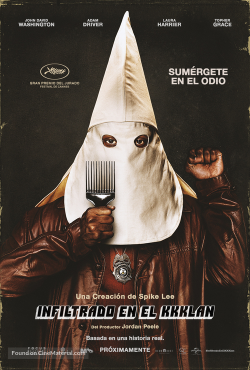 BlacKkKlansman - Spanish Movie Poster