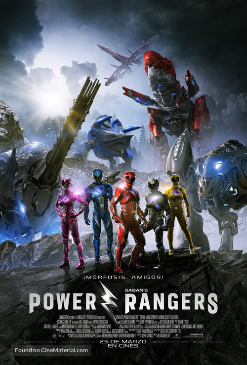 Power Rangers - Chilean Movie Poster