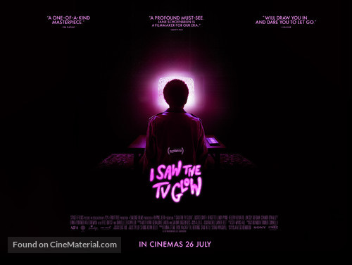 I Saw the TV Glow - British Movie Poster