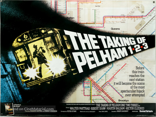 The Taking of Pelham One Two Three - British Movie Poster