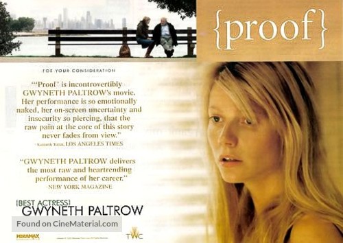 Proof - For your consideration movie poster
