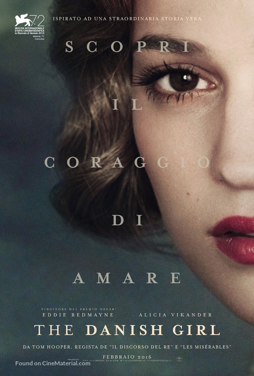 The Danish Girl - Italian Movie Poster