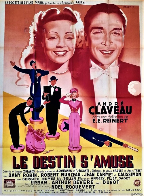 Le destin s&#039;amuse - French Movie Poster