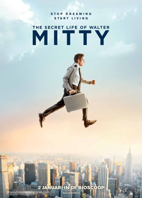 The Secret Life of Walter Mitty - Dutch Movie Poster