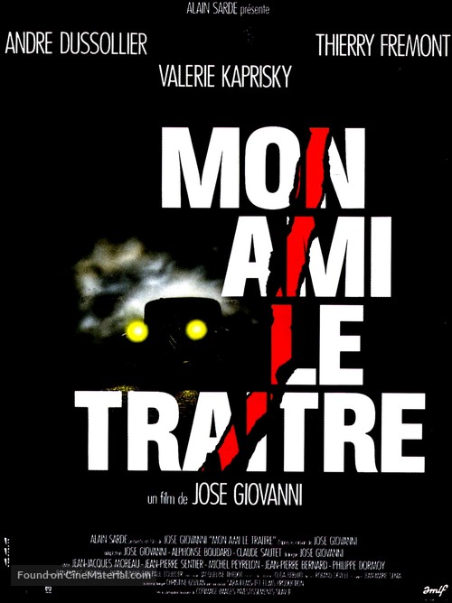 Mon ami le tra&icirc;tre - French Movie Poster