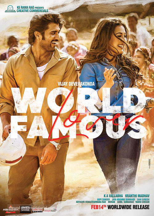 World Famous Lover - Indian Movie Poster