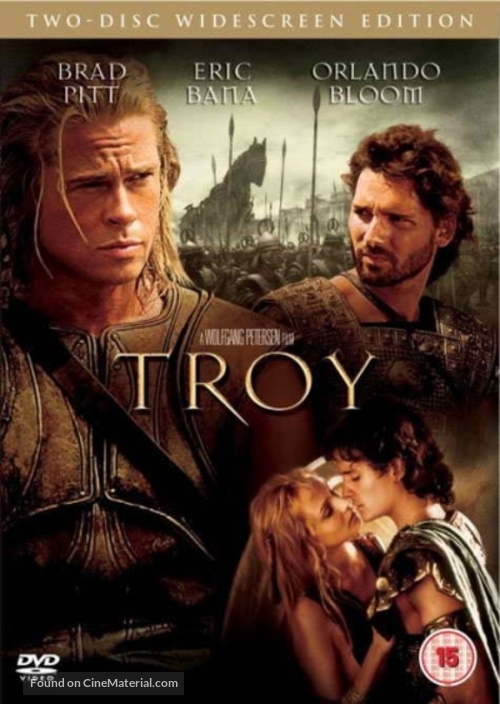Troy - British DVD movie cover