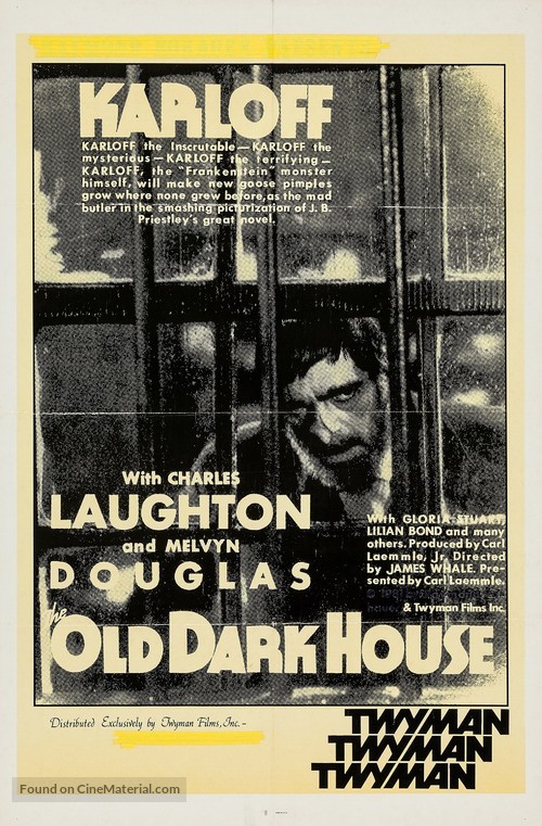 The Old Dark House (1932) re-release movie poster