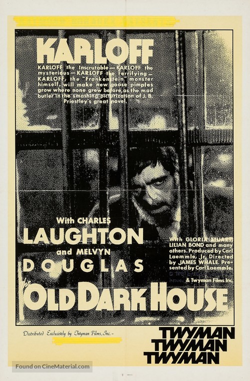 The Old Dark House - Re-release movie poster