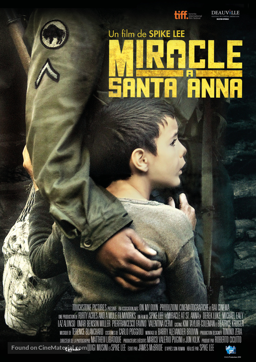 Miracle at St. Anna - French Re-release movie poster