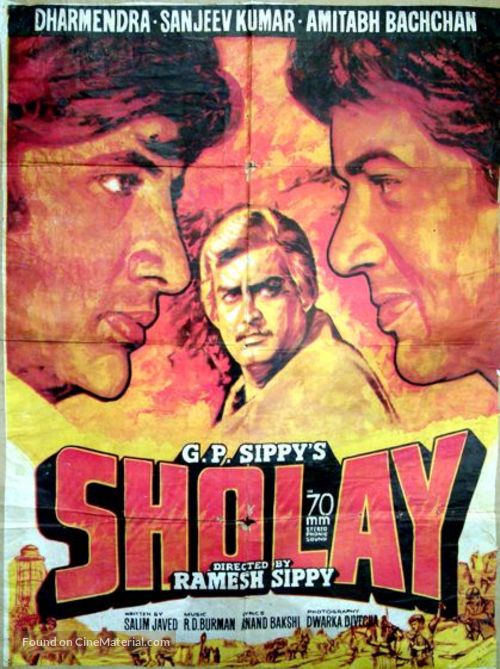Sholay - Indian Movie Poster