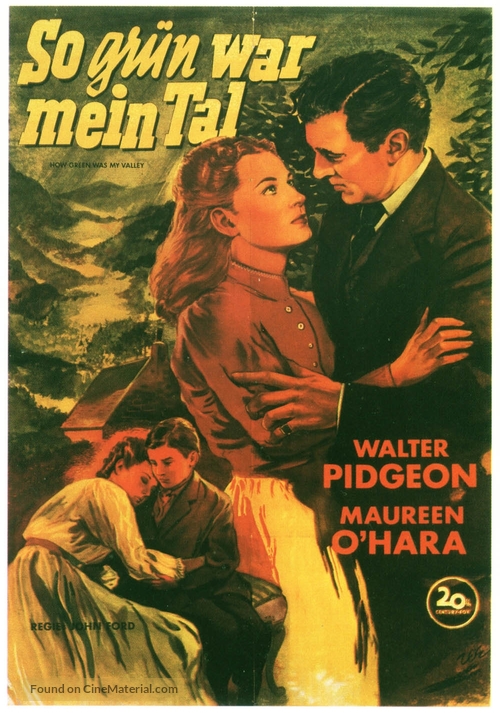 How Green Was My Valley - German Movie Poster