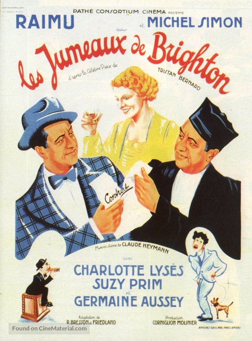 Les jumeaux de Brighton - French Movie Poster