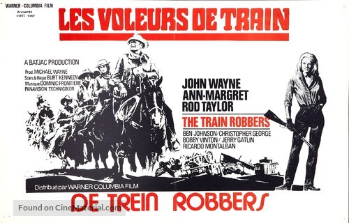 The Train Robbers - Belgian Movie Poster