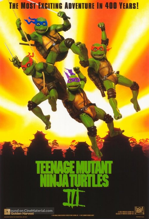 Teenage Mutant Ninja Turtles III - Movie Poster