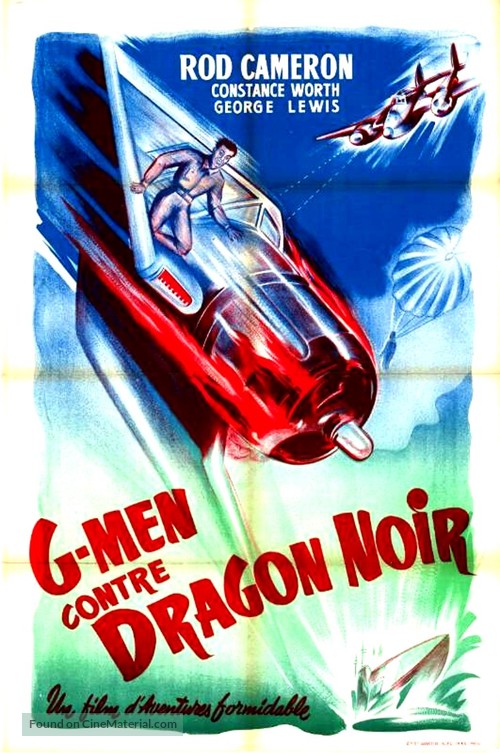 G-men vs. the Black Dragon - French Movie Poster