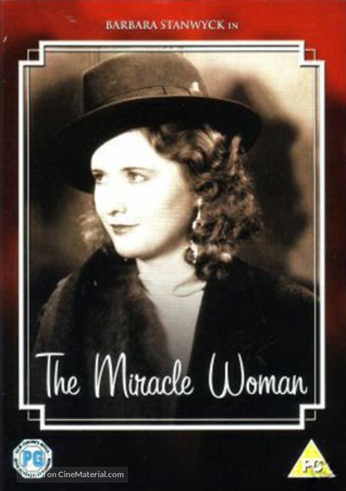 The Miracle Woman - British DVD movie cover