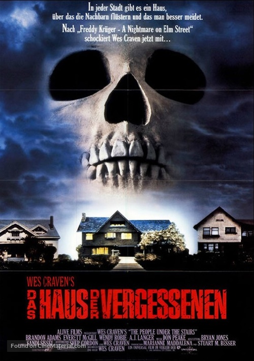The People Under The Stairs - German Movie Poster