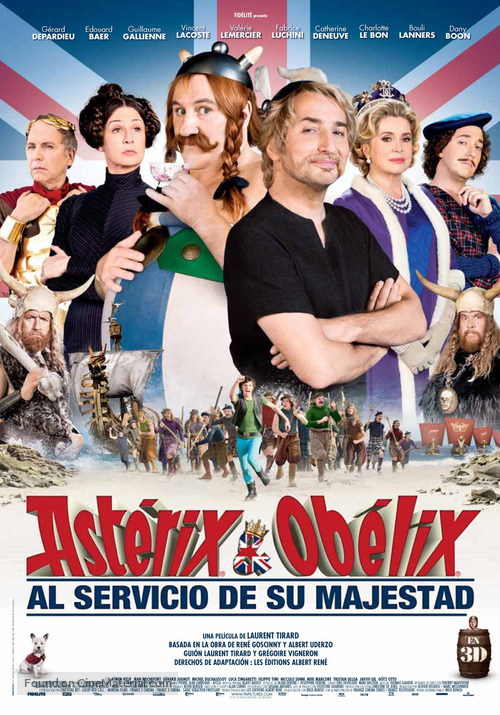 Ast&eacute;rix et Ob&eacute;lix: Au Service de Sa Majest&eacute; - Spanish Movie Poster