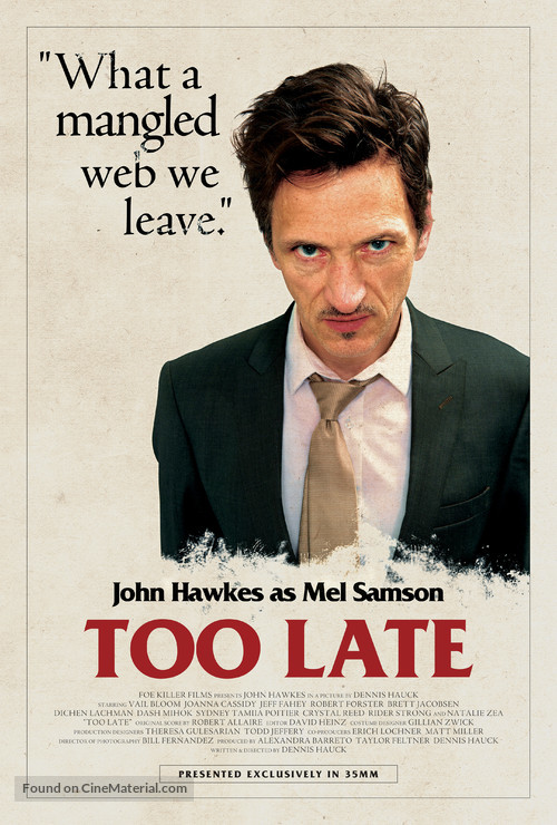 Too Late - Movie Poster