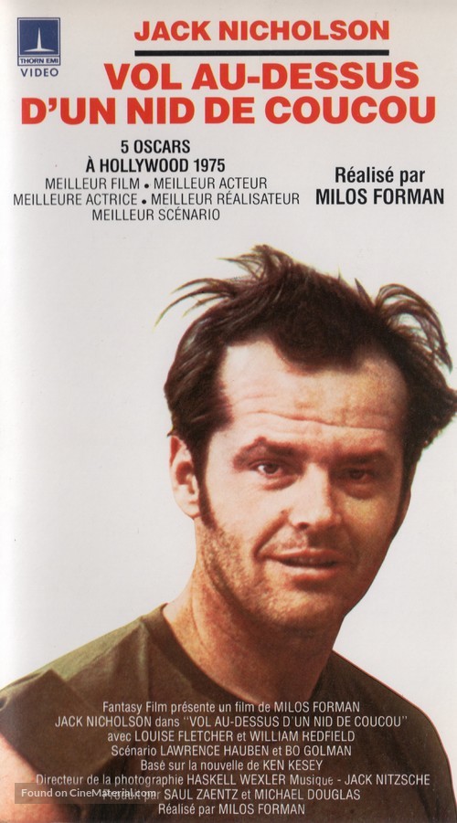 One Flew Over the Cuckoo&#039;s Nest - French VHS movie cover