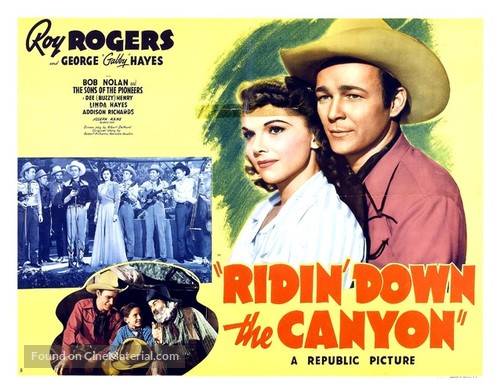 Ridin&#039; Down the Canyon - Theatrical movie poster