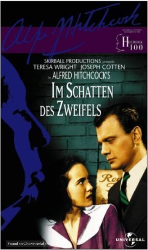 Shadow of a Doubt - German VHS movie cover