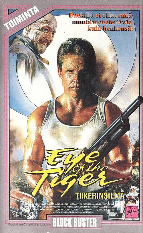 Eye of the Tiger - Finnish VHS movie cover