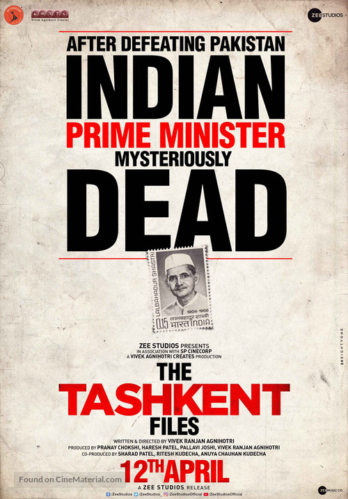 The Tashkent Files - Indian Movie Poster