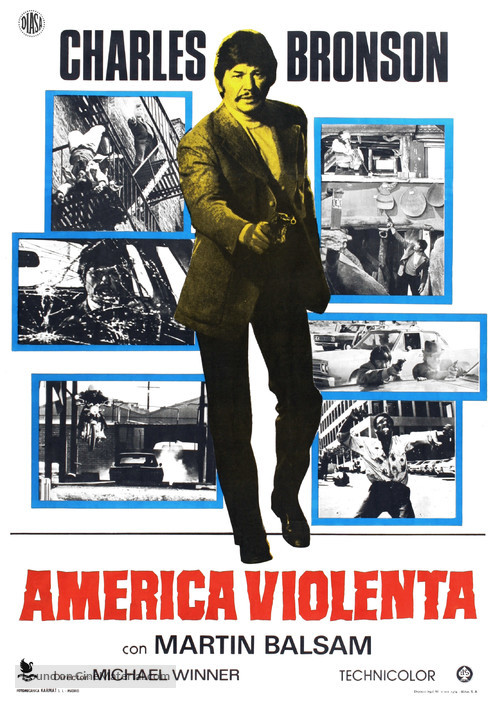 The Stone Killer - Spanish Movie Poster