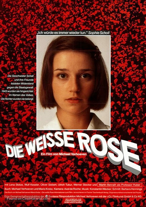 Die wei&szlig;e Rose - German Movie Poster