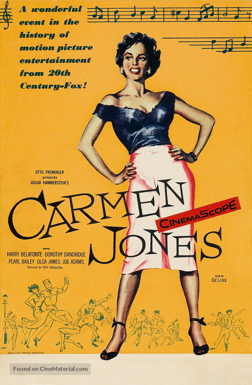 Carmen Jones - British Movie Poster
