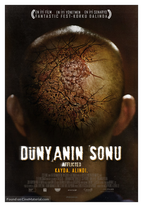 Afflicted - Turkish Movie Poster