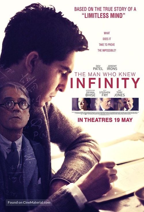 The Man Who Knew Infinity - Singaporean Movie Poster