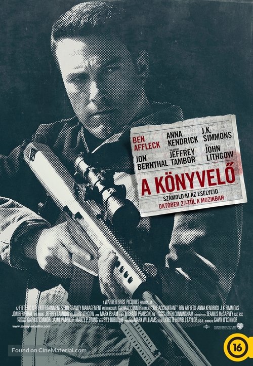 The Accountant - Hungarian Movie Poster