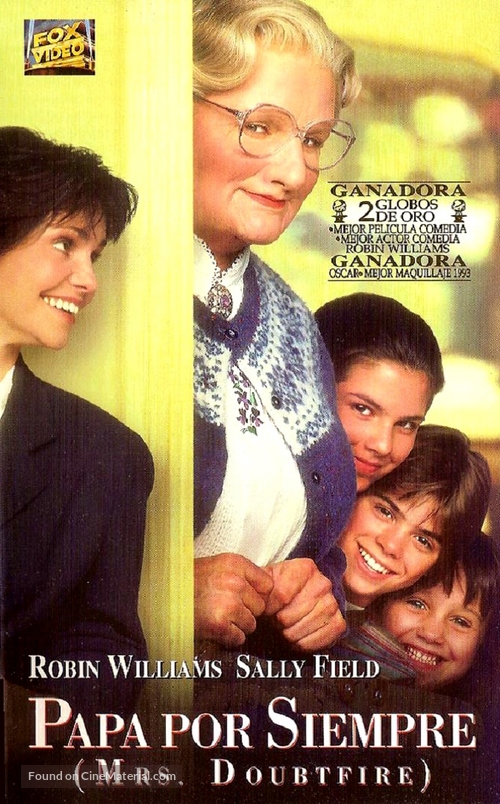 Mrs. Doubtfire - Argentinian VHS movie cover