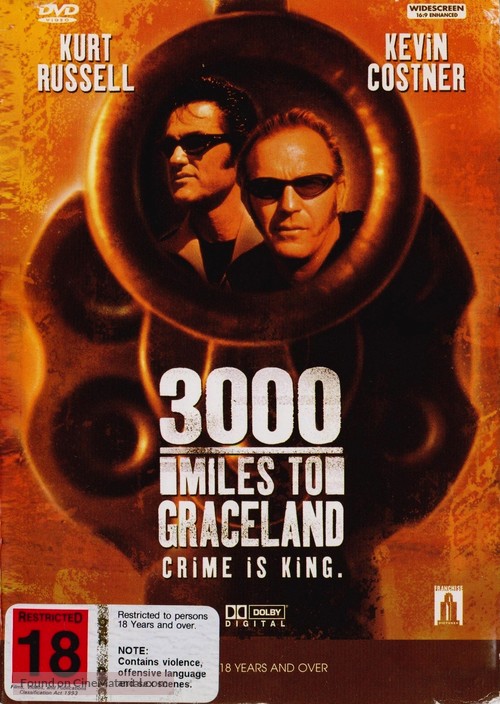 3000 Miles To Graceland - New Zealand DVD movie cover