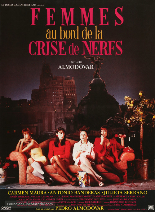 Mujeres Al Borde De Un Ataque De Nervios - French Movie Poster