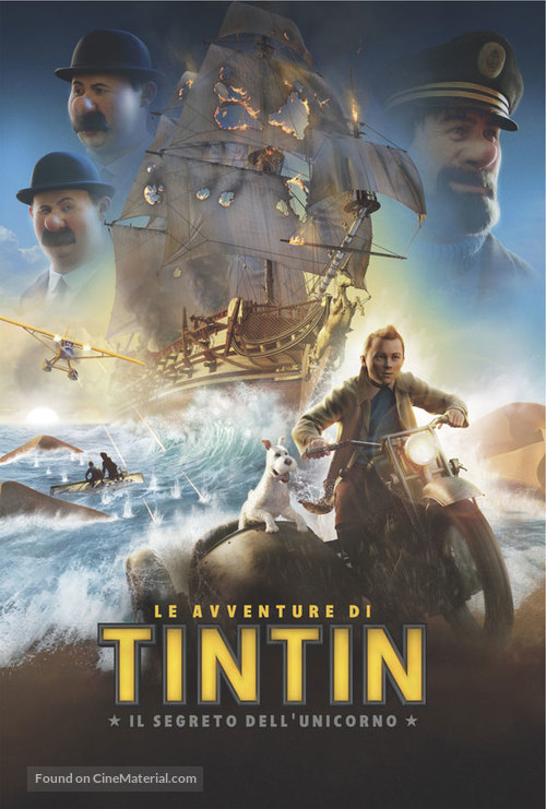 The Adventures of Tintin: The Secret of the Unicorn - Italian Movie Poster