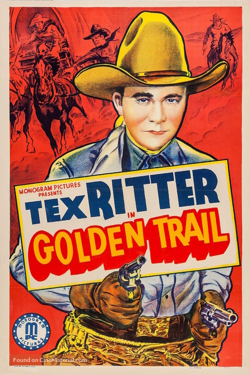 The Golden Trail - Re-release movie poster