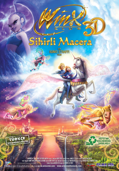 Winx Club 3D: Magic Adventure - Turkish Movie Poster