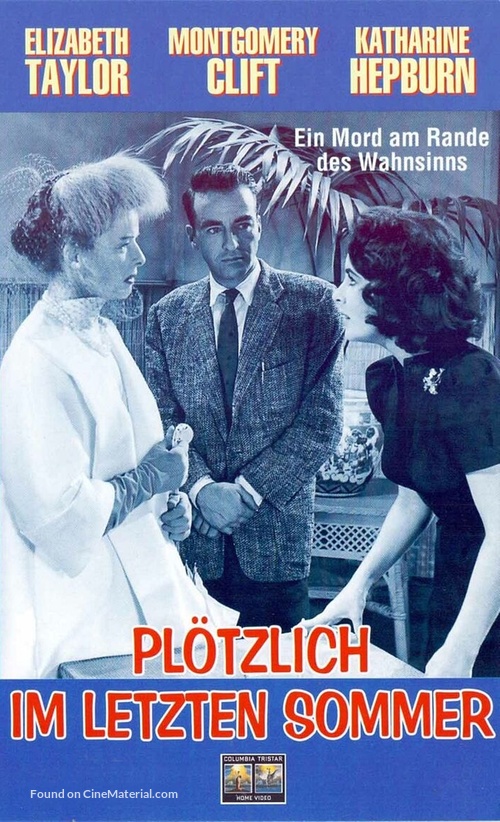 Suddenly, Last Summer - German VHS movie cover