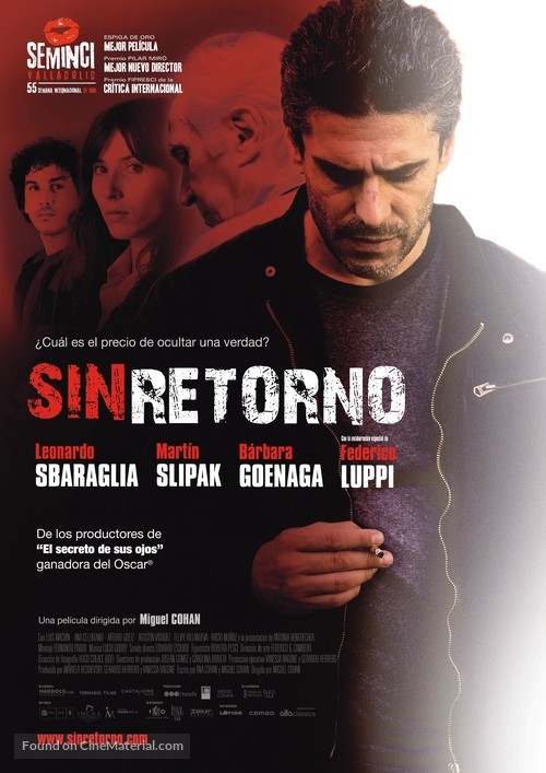 Sin retorno - Spanish Movie Poster