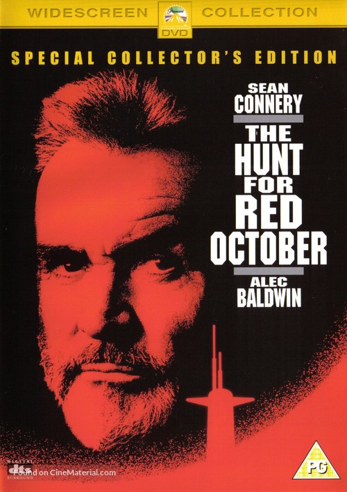 The Hunt for Red October - British DVD movie cover