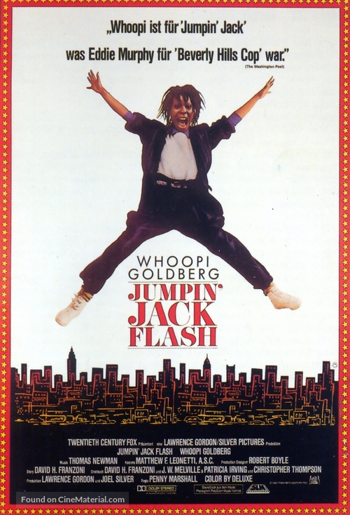 Jumpin&#039; Jack Flash - German Movie Poster