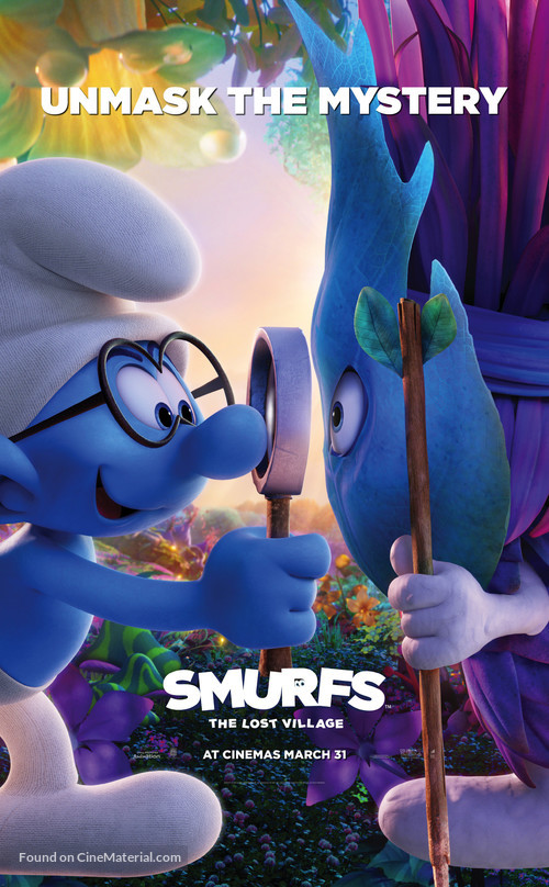 Smurfs: The Lost Village - British Movie Poster